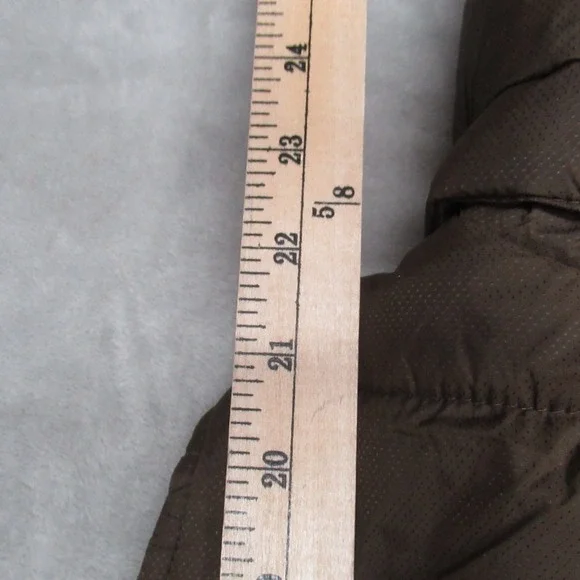 Burton Vest Women Small Brown Dryride Rancher Faux Fur Trim Insulated Puffer - Picture 11 of 13